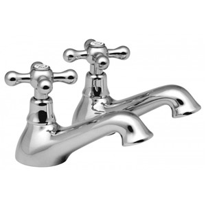 N&C VICTORIAN PILLAR BATH TAPS CP                       KE09B