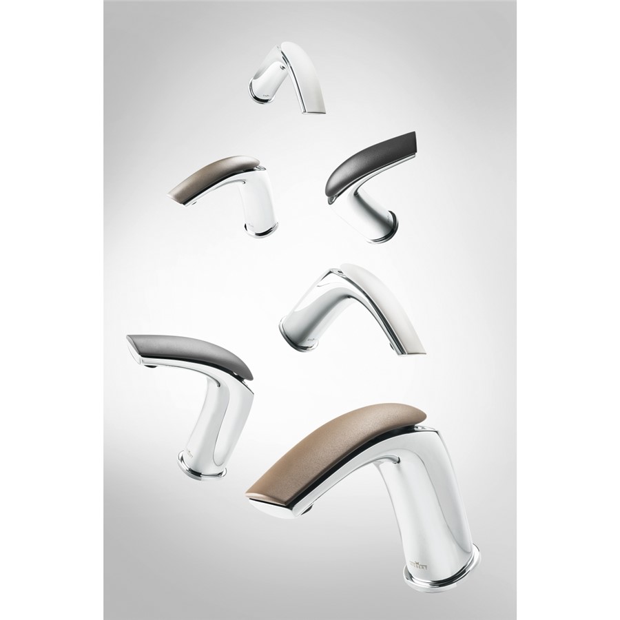 ESSENCE WHITE SINGLE LEVER BASIN MIXER WITH CLICKER WASTE