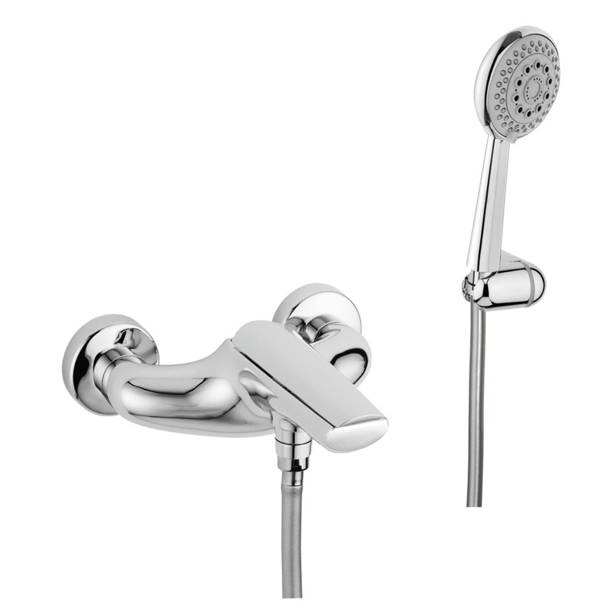 ESSENCE CHROME WALL MNTD SGL LVR BATH SHWR MIXR WITH SHWR KIT & HOLDER