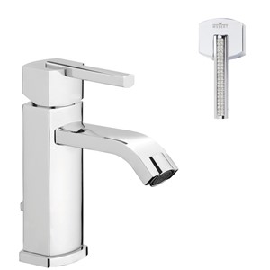 INNOVA CRYSTAL SINGLE LEVER BASIN MIXER WITH POP UP WASTE