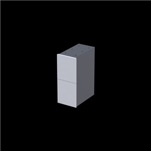 WIMBORNE WALL MOUNTED 2 DRAWER INFILL UNIT 24CM GLOSS WHITE