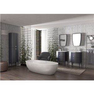 image of Wimborne 1 Tap Hole Bathroom Basin And SInk 62cm Gloss