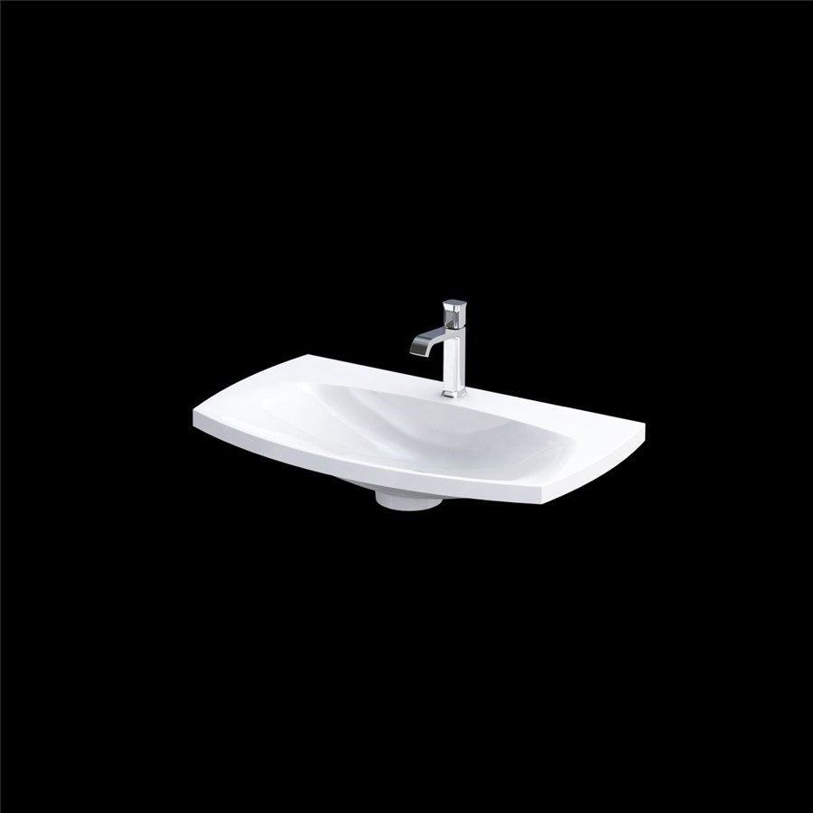 WIMBORNE 1 TAPHOLE WASHBASIN 82CM GLOSS