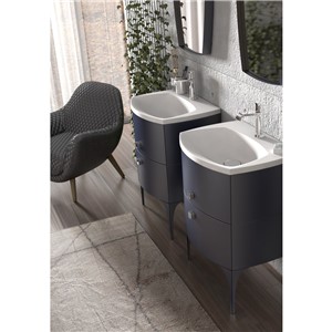 image of Wimborne 1 Tap Hole Bathroom Basin And SInk 82cm Gloss