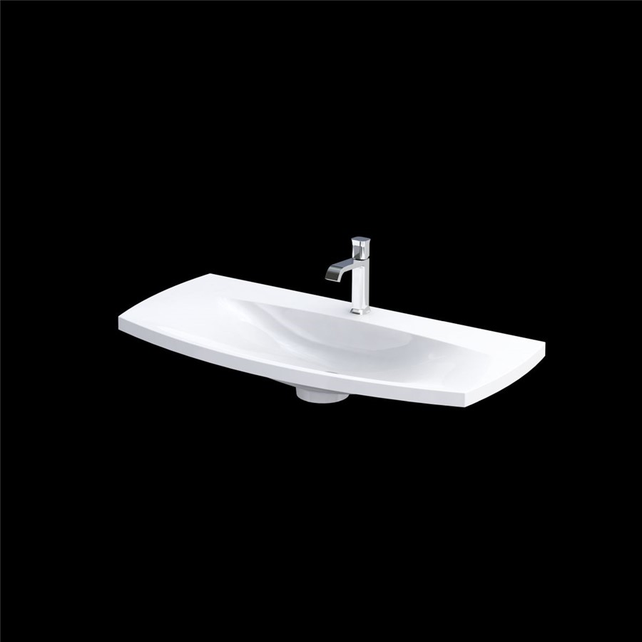 WIMBORNE 1 TAPHOLE WASHBASIN 102CM GLOSS