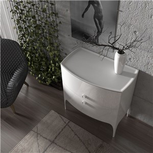 image of Wimborne Front Legs To Suit 82cm Unit Pack Of 2 Gloss White