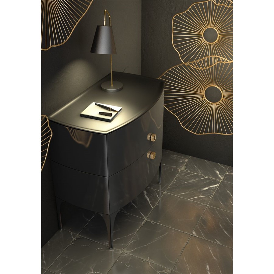 WIMBORNE FRONT LEGS TO SUITE 82CM UNIT PACK OF 2 GLOSS BLACK