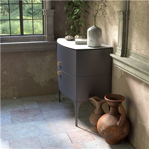 image of Wimborne Front Legs To Suit 82cm Unit Pack Of 2 Matt Blue