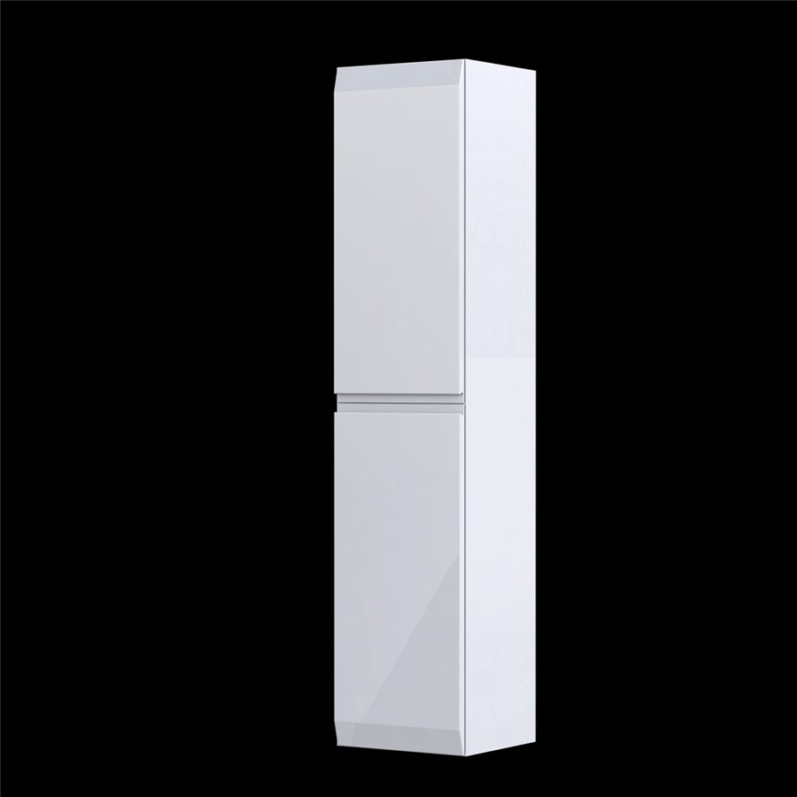 RECTORY WALL MOUNTED 2 DOOR  COLUMN UNIT 35CM GLOSS WHITE
