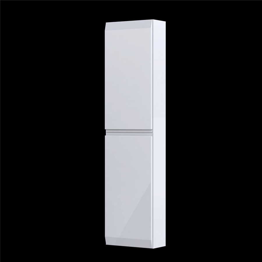 RECTORY WALL MOUNTED 2 DOOR  COLUMN UNIT 40CM GLOSS WHITE