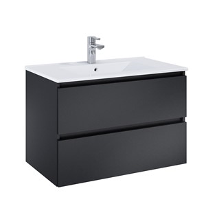 image of 80cm Sussex 1 Tap Hole Basin Wash SInk White