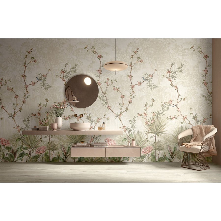 NB12993 AMAZON JUNGLE CHIC FLORAL NATURAL 600X1200