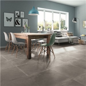 NB16009 GARDA MID GREY RECTIFIED PORCELAIN FLOOR & WALL TILE 600X600