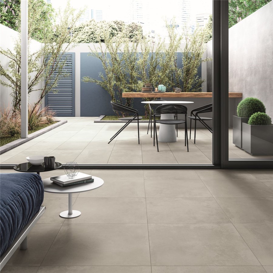 NB16010 GARDA LIGHT GREY RECTIFIED PORCELAIN FLOOR & WALL TILE 600X600