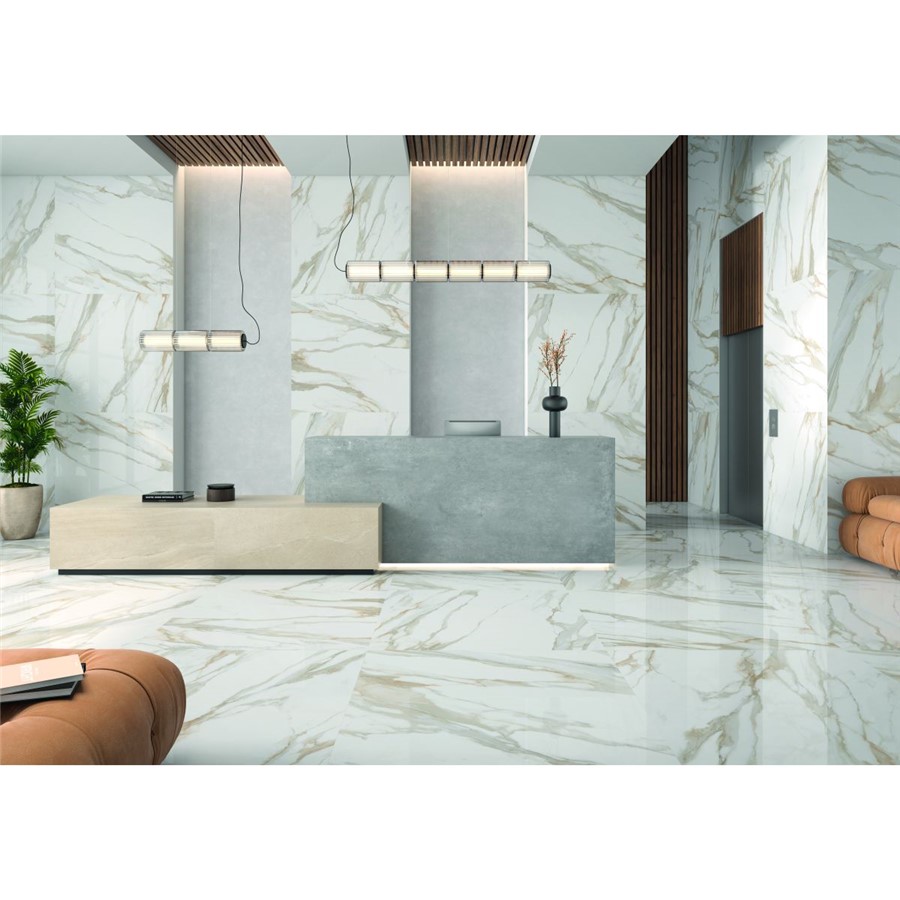 NB15959 INFINITY ORO GOLD 1200X1200 POLISHED RECT PORC FLR WALL TILE