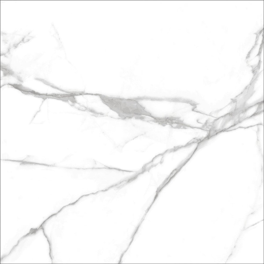 NB15967 INFINITY WHITE MARBLE POL. PORCELAIN FLOOR & WALL TILE 600X600