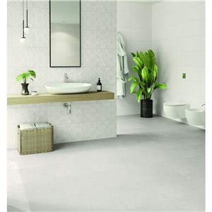 NB15986 ETERNAL STONE WHITE PLAIN CERAMIC WALL TILE 300X600