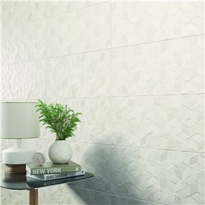 NB15987 ETERNAL STONE WHITE DECOR CERAMIC WALL TILE 300X600