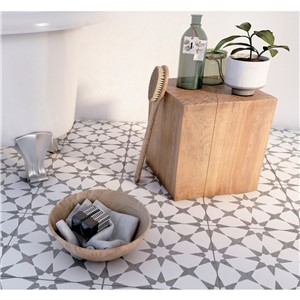 NB16032 PARISH STAR BLACK CERAMIC WALL & FLOOR TILE 333X333