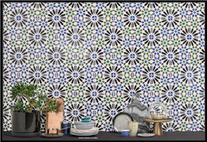 NB16122 MOORISH CASABLANCA HAND PAINTED DECOR 140X140