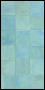 NB16141 BEAUMONT AQUA BLUE SQUARES 300X600