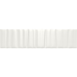 NB16403 LANGHAM WHITE PRISMA RIPPLE DECOR 75X300