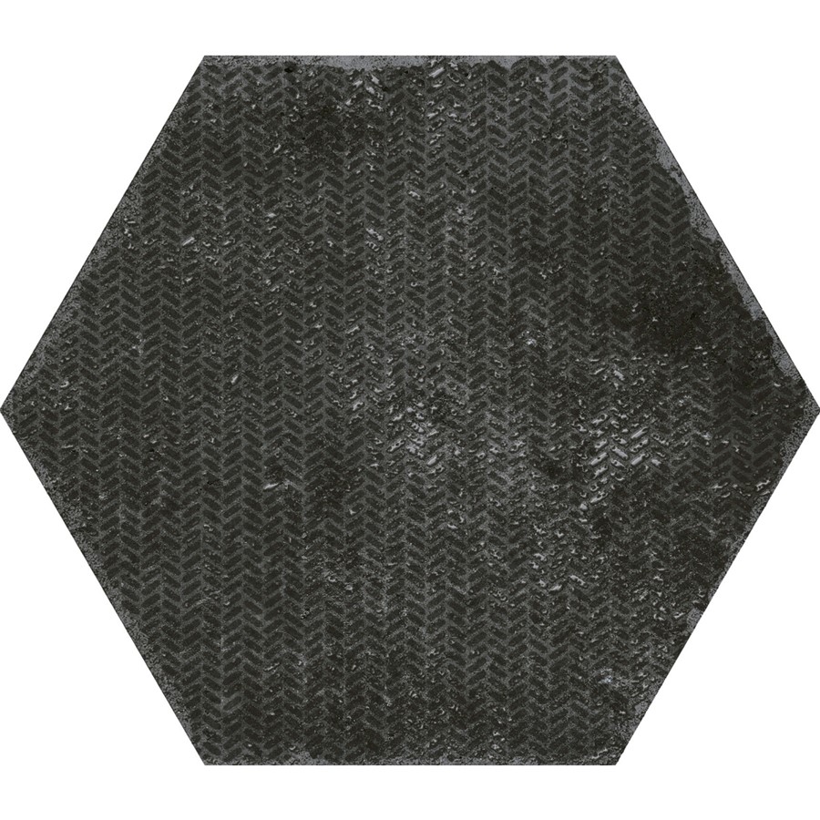 NB16494 ORGANIC BLACK DECORATED PLAIN HEX 230X270