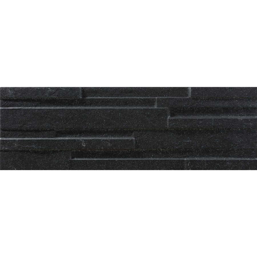 NB16692 PINNACLE SPLIT FACE BLACK WALL TILE 170X520