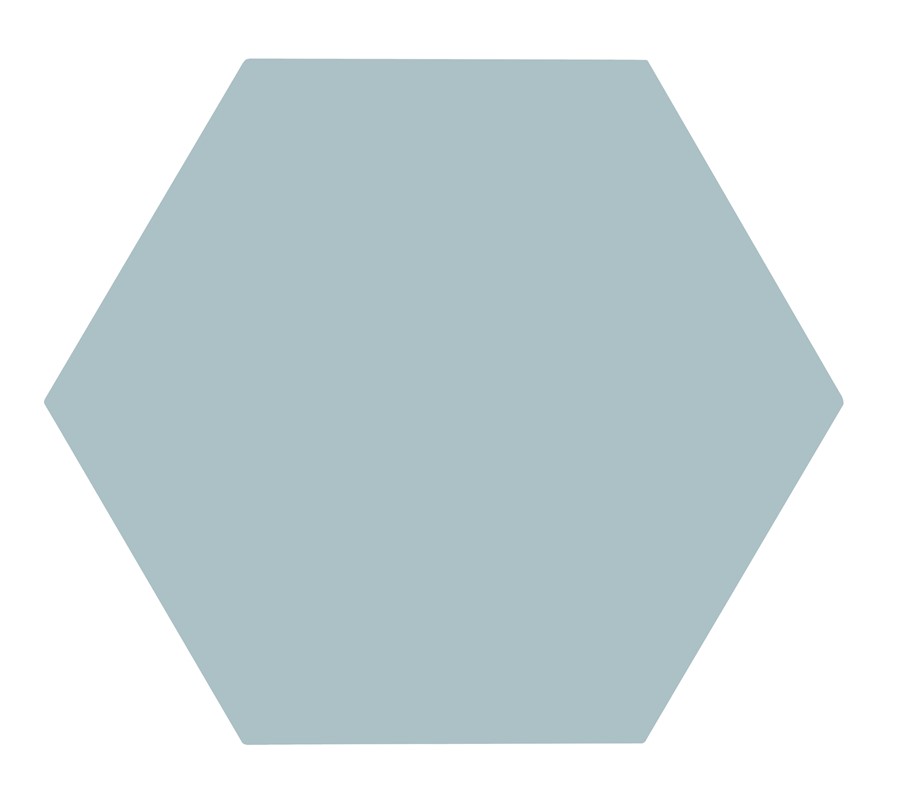 NB16963 LILY 5 HEXAGON AQUAMARINE FLOOR & WALL TILE 198X228