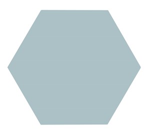 NB16963 LILY 5 HEXAGON AQUAMARINE FLOOR & WALL TILE 198X228