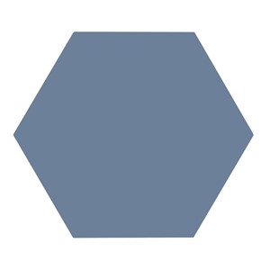 NB16965 LILY 5 HEXAGON BLUE FLOOR & WALL TILE 198X228