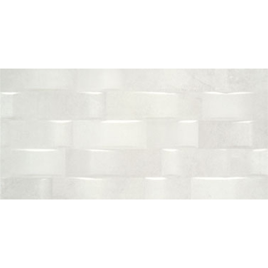 NB17271 NATURA WHITE DECOR RECTIFIED CERAMIC WALL TILE 333X630