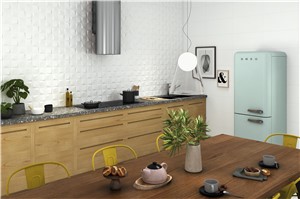 NB17310 GLOW MATT WHITE RECTIFIED WALL TILE 333X630