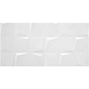 NB17313 GLOW GLOSS WHITE DECOR RECTIFIED WALL TILE 333X630