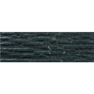 NB17544 3D STONE BLACK PORCELAIN WALL TILE 170X520