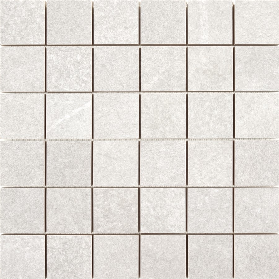 NB17491 URBAN WHITE PORCELAIN SQUARE MOSAIC 300X300