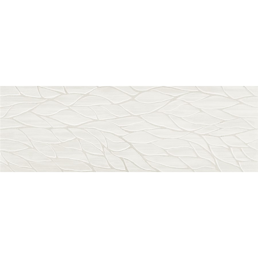 NB17593 CONTOUR SILVER LAURENT DECOR CERAMIC WALL TILE 400X1200