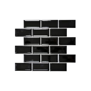 NB17410 MINI BEVEL BLACK MOSAIC (100X50MM) 295X291