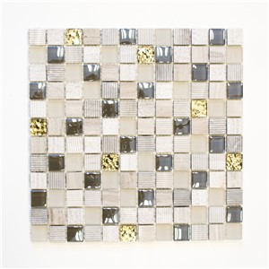 NB17420 MIRAGE GOLD & STONE MOSAIC 300X300