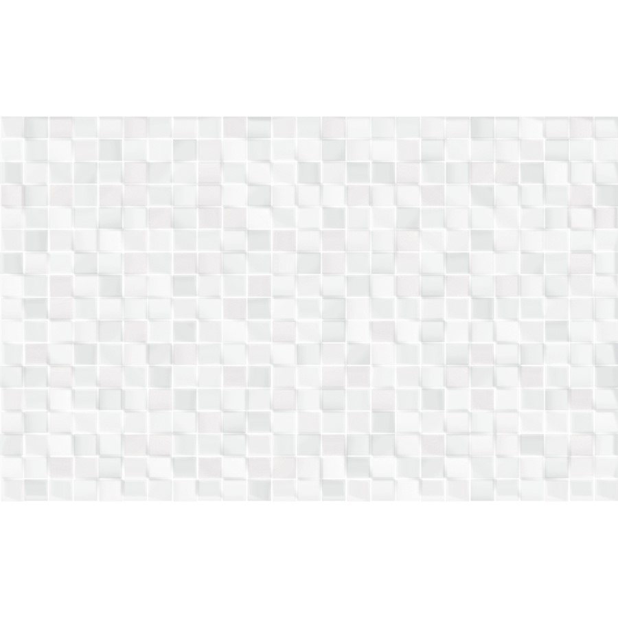 NB17217 CUBIC WHITE MOSAIC EFFECT WALL TILE 250X400