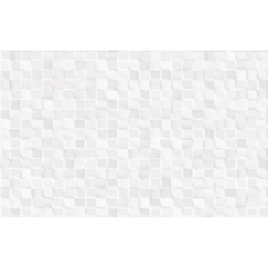 NB17217 CUBIC WHITE MOSAIC EFFECT WALL TILE 250X400