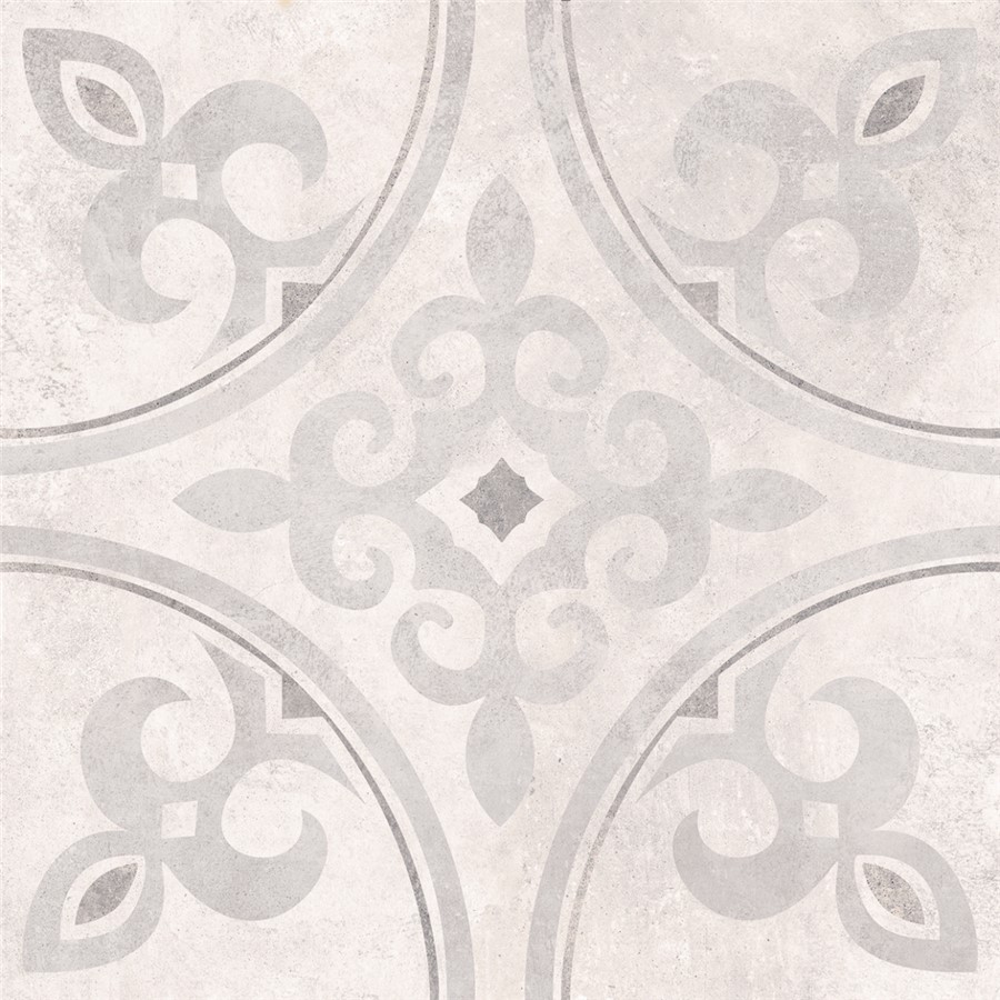 NB17223 EXETER GREY SCROLL FLOOR & WALL TILES 316X316