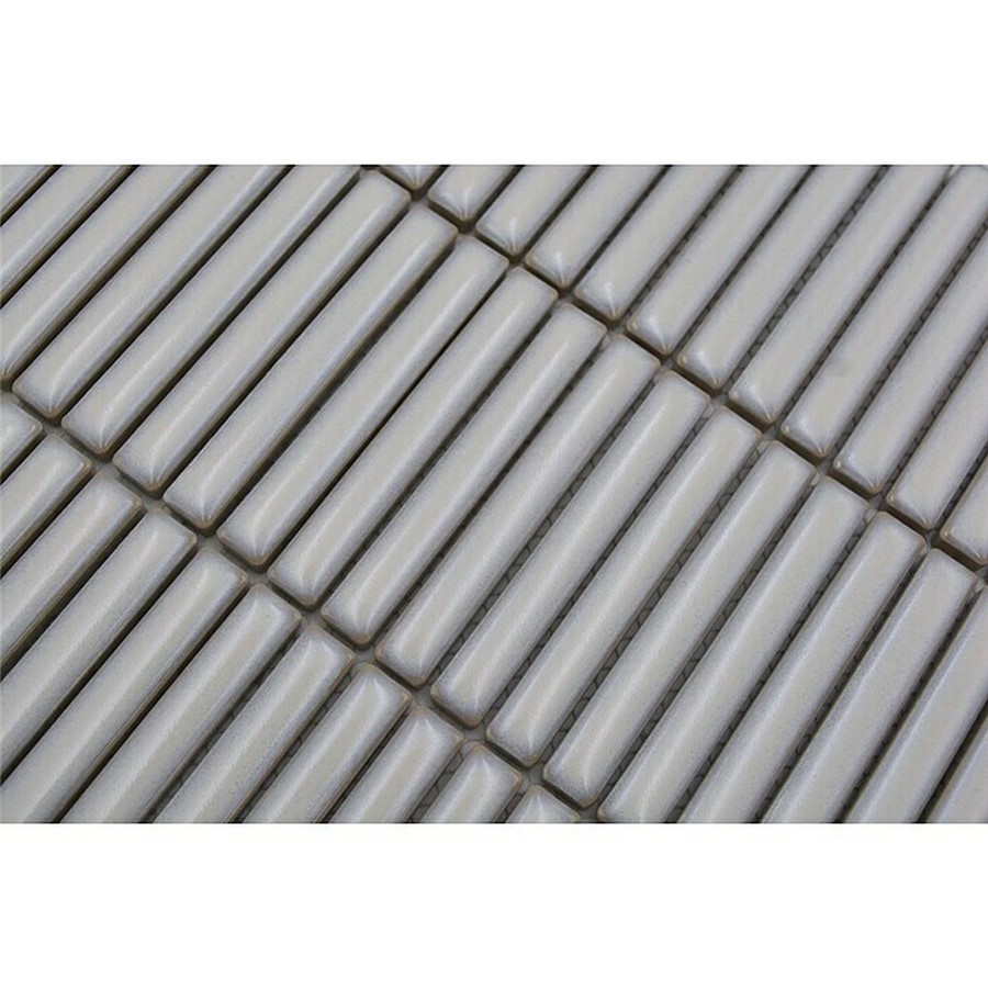 NB17451 KIT-KAT GLOSS BONE PORCELAIN STICK MOSAIC 282X308MM