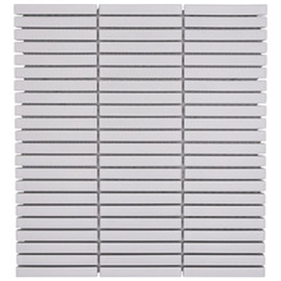 NB17455 KIT-KAT MATT WHITE PORCELAIN STICK MOSAIC 282X308MM