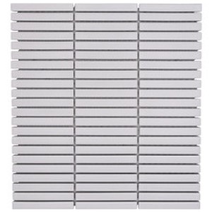 NB17455 KIT-KAT MATT WHITE PORCELAIN STICK MOSAIC 282X308MM