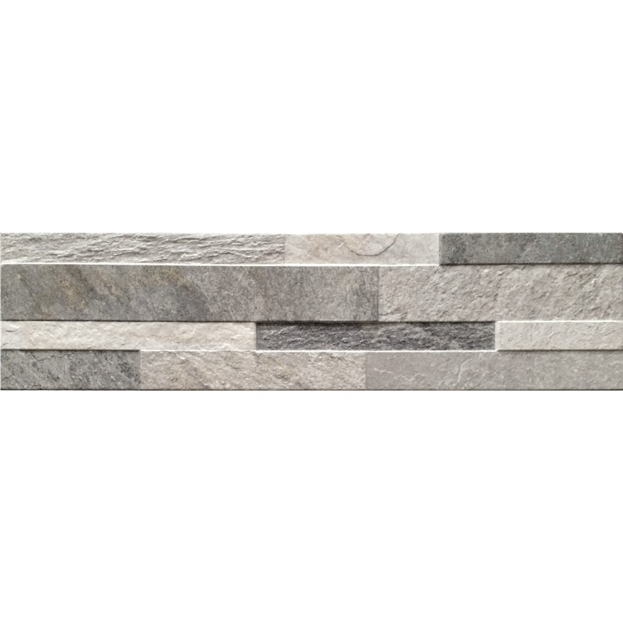 NB18256 QUARZI SPLIT FACE GREY PORCELAIN 150X610