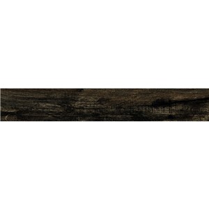 NB17809 POLISHED SUGI WOOD MIDNIGHT BLACK FLOOR TILE 155X980