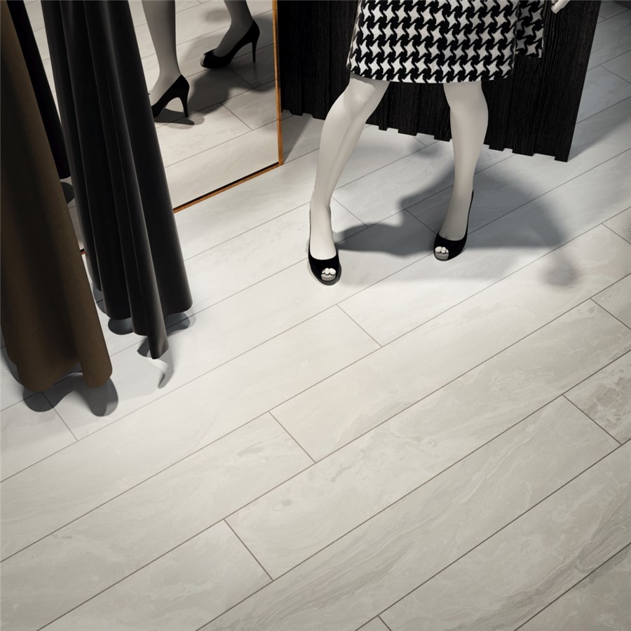 NB17822 CASTELLO BALMORAL WHITE NATURAL WALL AND FLOOR TILE 200X1200