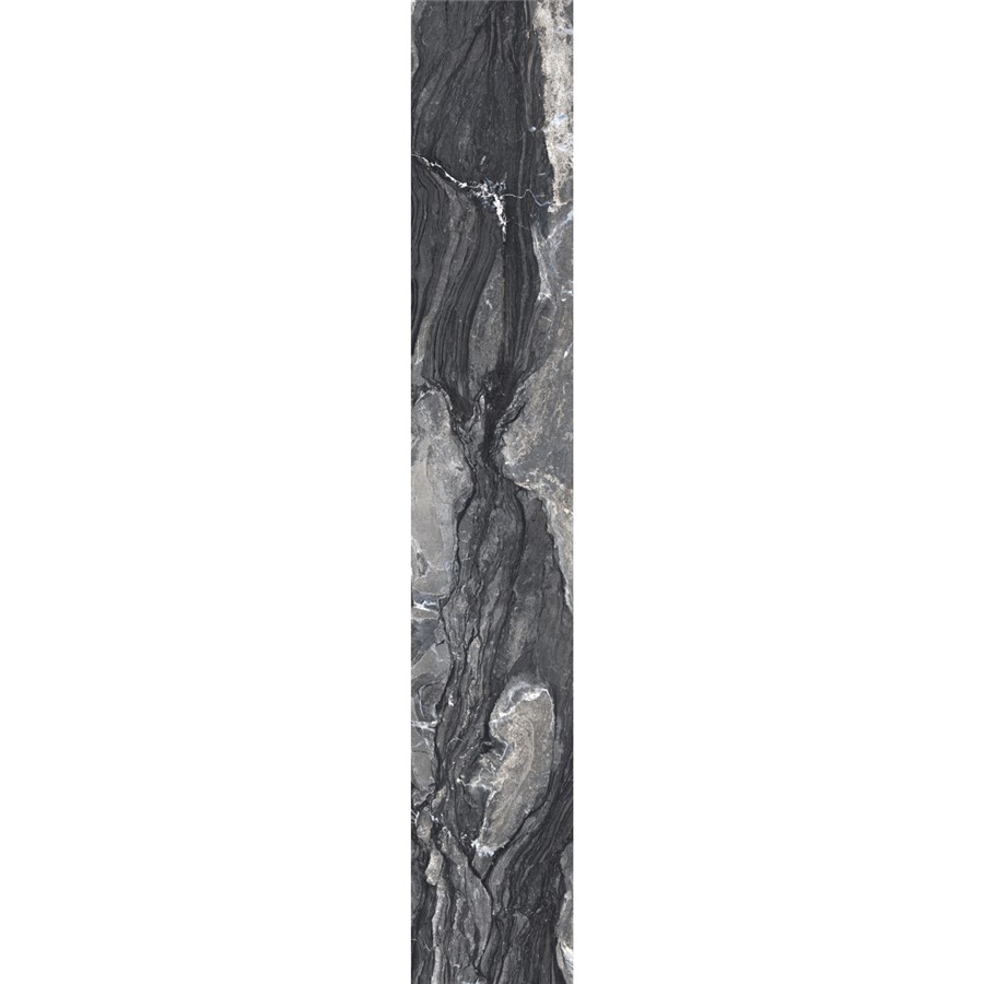 NB17826 CASTELLO WINDSOR BLACK LAPATO WALL AND FLOOR TILE 200X1200