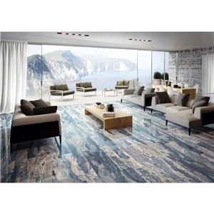 NB17836 CASTELLO PRAGUE BLUE LAPATO WALL AND FLOOR TILE 200X1200